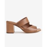 MIA FIRENZE black leather mules