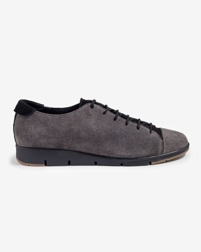 moustakis γκρι suede sneakers