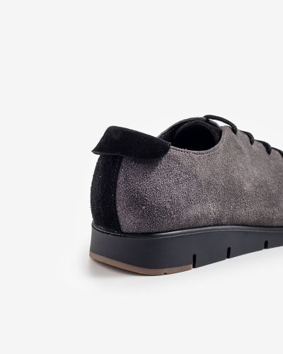moustakis γκρι suede sneakers