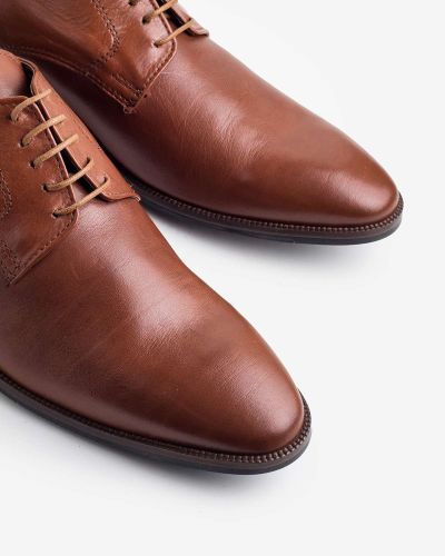FENTINI ταμπά δερμάτινα oxfords