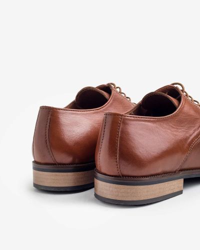 FENTINI ταμπά δερμάτινα oxfords