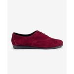 moustakis μπορντώ suede oxfords