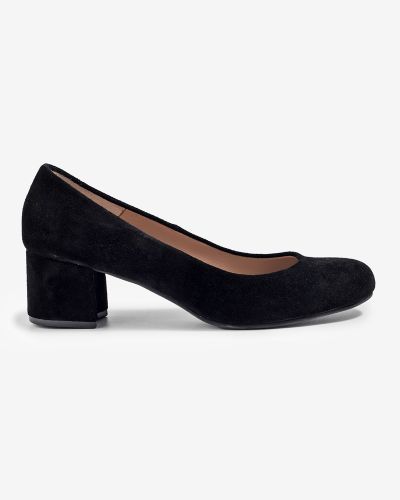 moustakis μαύρα suede γοβάκια