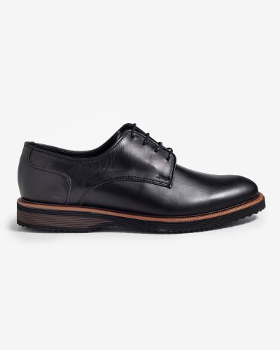 FENTINI μαύρα δερμάτινα oxfords