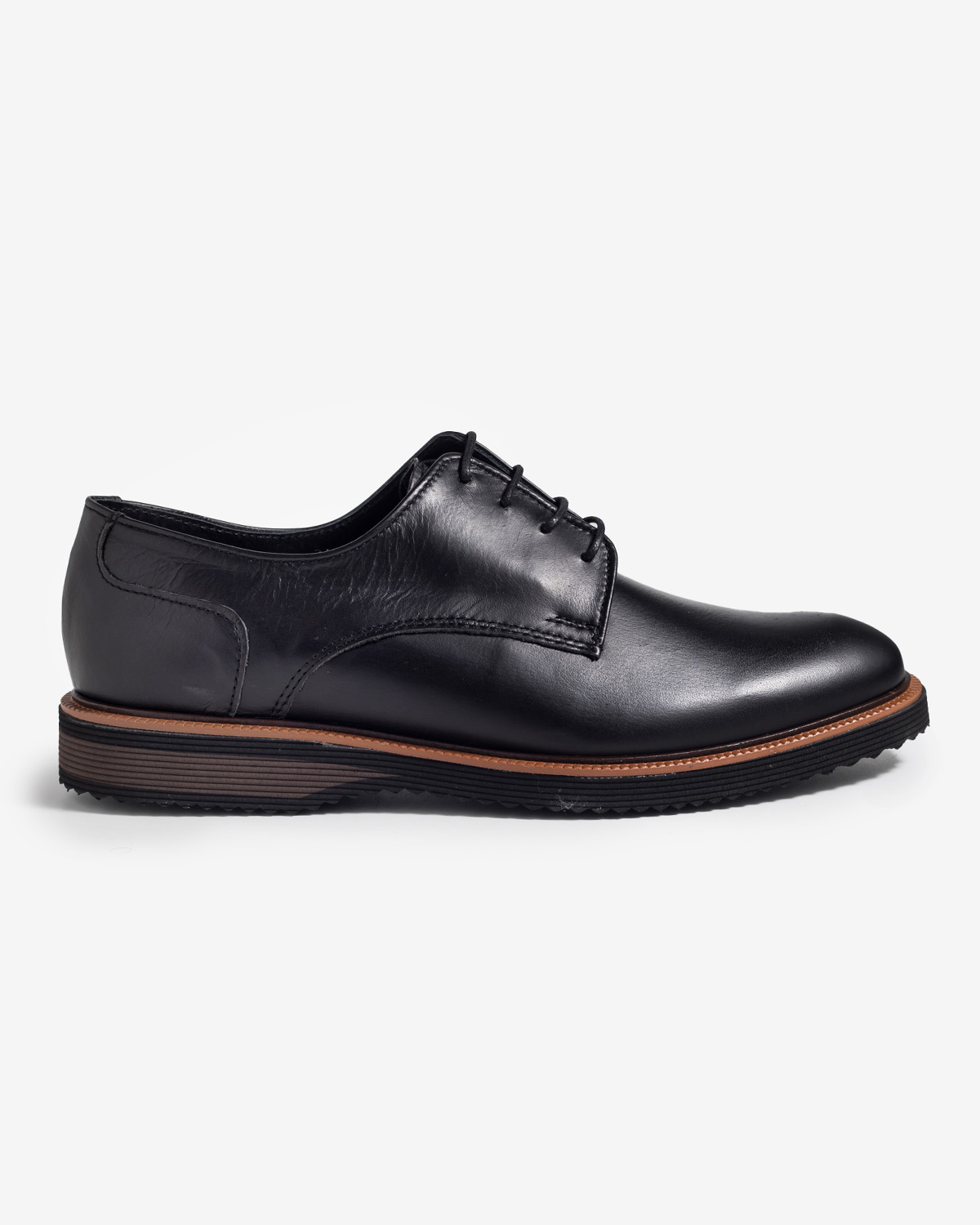 FENTINI μαύρα δερμάτινα oxfords FENTINI μαύρα δερμάτινα oxfords