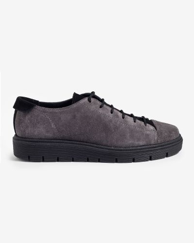 moustakis γκρι suede sneakers