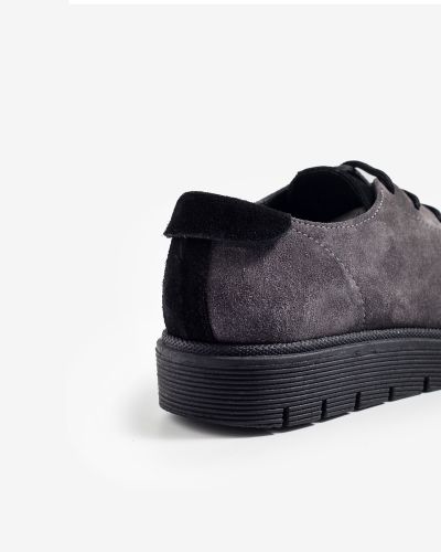 moustakis γκρι suede sneakers