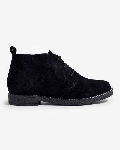 moustakis μαύρα desert suede μποτάκια