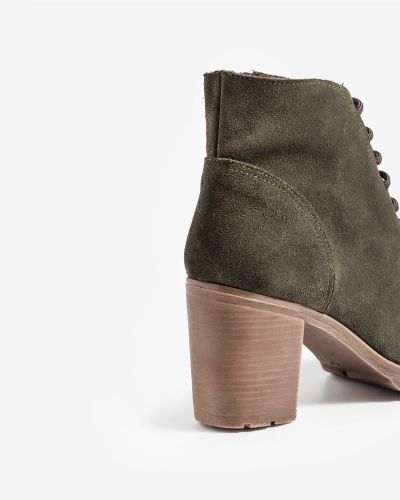 moustakis olive suede boots