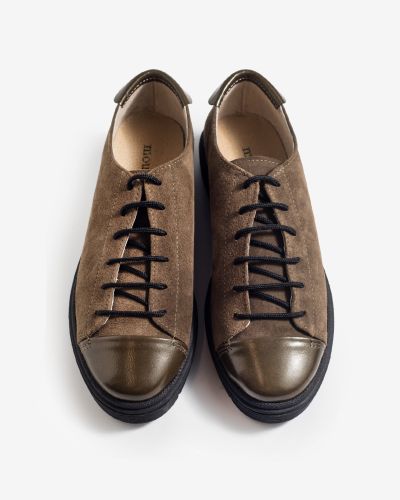 moustakis λαδί suede sneakers