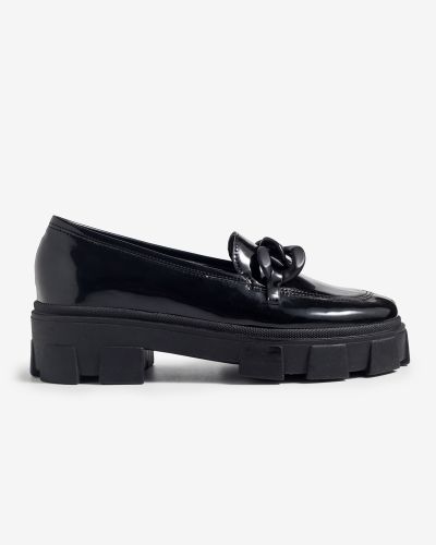 moustakis μαύρα λουστρίνι loafers