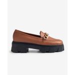 moustakis ταμπά δερμάτινα loafers