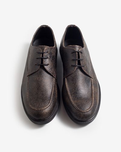 fentini καφέ δερμάτινα oxfords