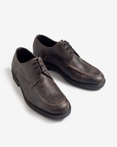 fentini καφέ δερμάτινα oxfords