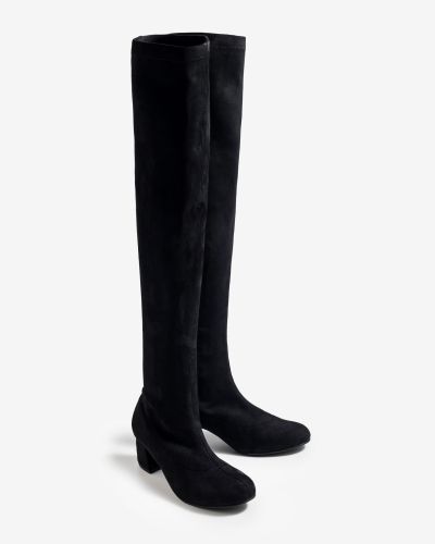 moustakis μαύρες over the knee μπότες
