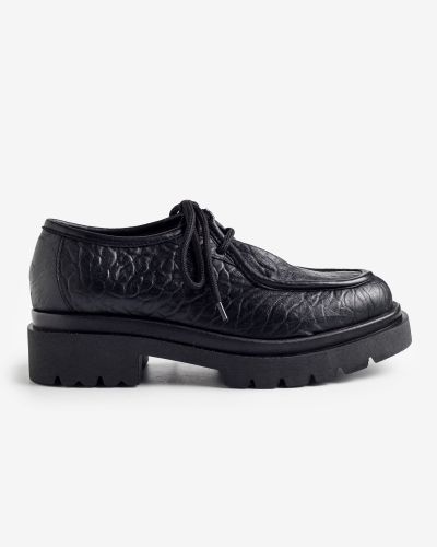 paola ferri μαύρα δερμάτινα oxfords