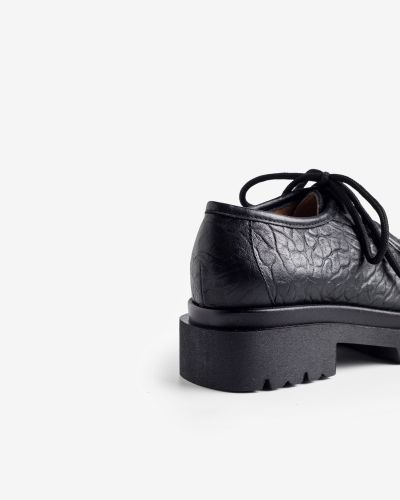 paola ferri μαύρα δερμάτινα oxfords