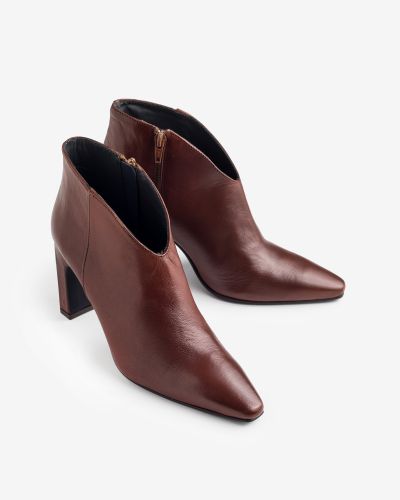 Paola Ferri terracotta leather boots