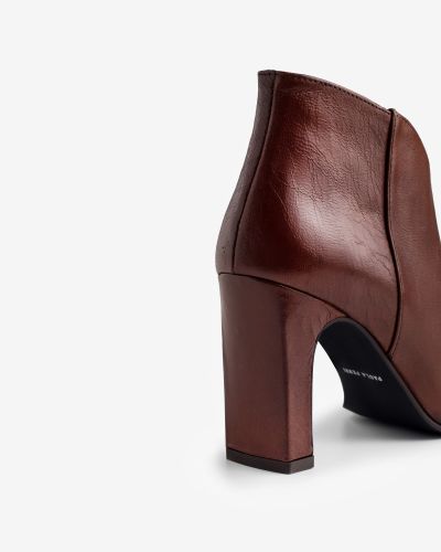 Paola Ferri terracotta leather boots