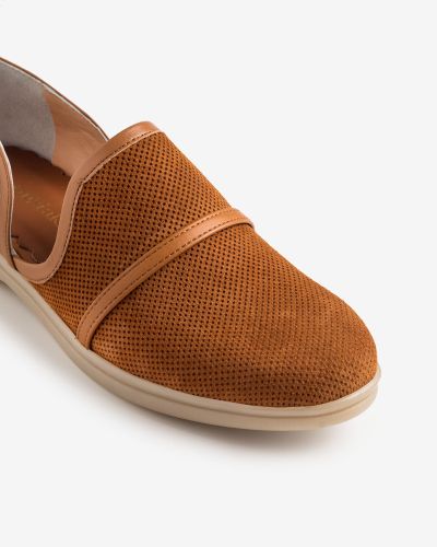 moustakis ταμπά suede slip on