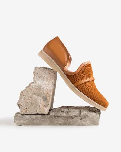 moustakis ταμπά suede slip on