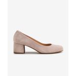 moustakis beige suede slippers
