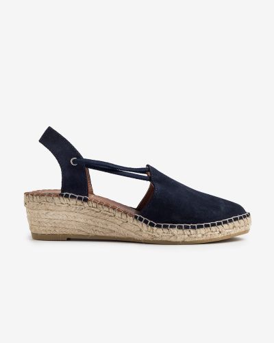 Viguera navy suede εσπαντρίγιες platform με λάστιχο