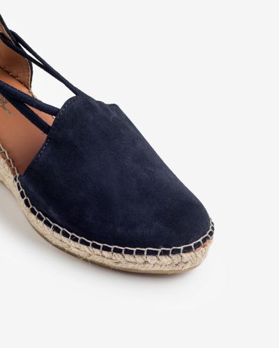 Viguera navy suede εσπαντρίγιες platform με λάστιχο