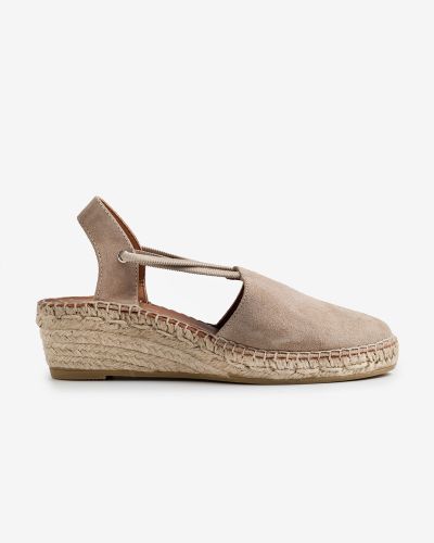 Viguera μπεζ suede εσπαντρίγιες platform με λάστιχο