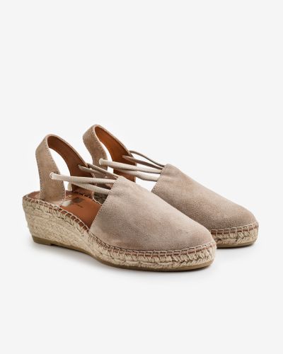 Viguera μπεζ suede εσπαντρίγιες platform με λάστιχο