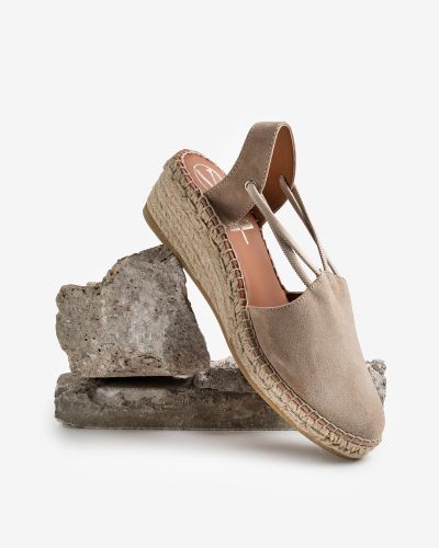 Viguera μπεζ suede εσπαντρίγιες platform με λάστιχο