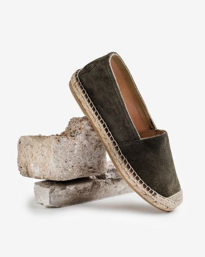 Viguera λαδί suede flat εσπαντρίγιες