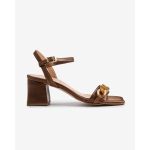 moustakis δίχρωμα δερμάτινα slingback flats