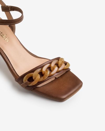 moustakis tamba leather framed sandals