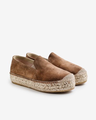 Viguera καμηλό suede εσπαντρίγιες flatform