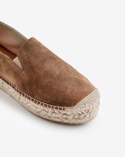 Viguera καμηλό suede εσπαντρίγιες flatform