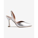 moustakis λιλά δερμάτινες γόβες slingback