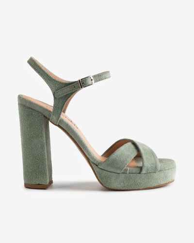 moustakis μέντα suede πέδιλα