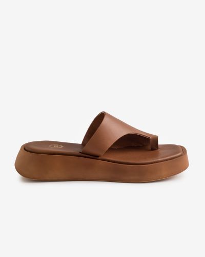 moustakis ταμπά δερμάτινα σανδάλια flatform