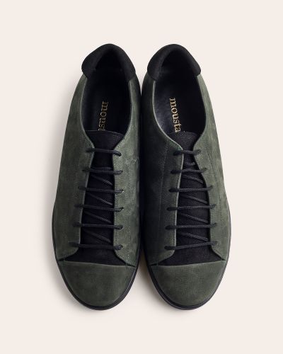 moustakis λαδί nubuck sneakers