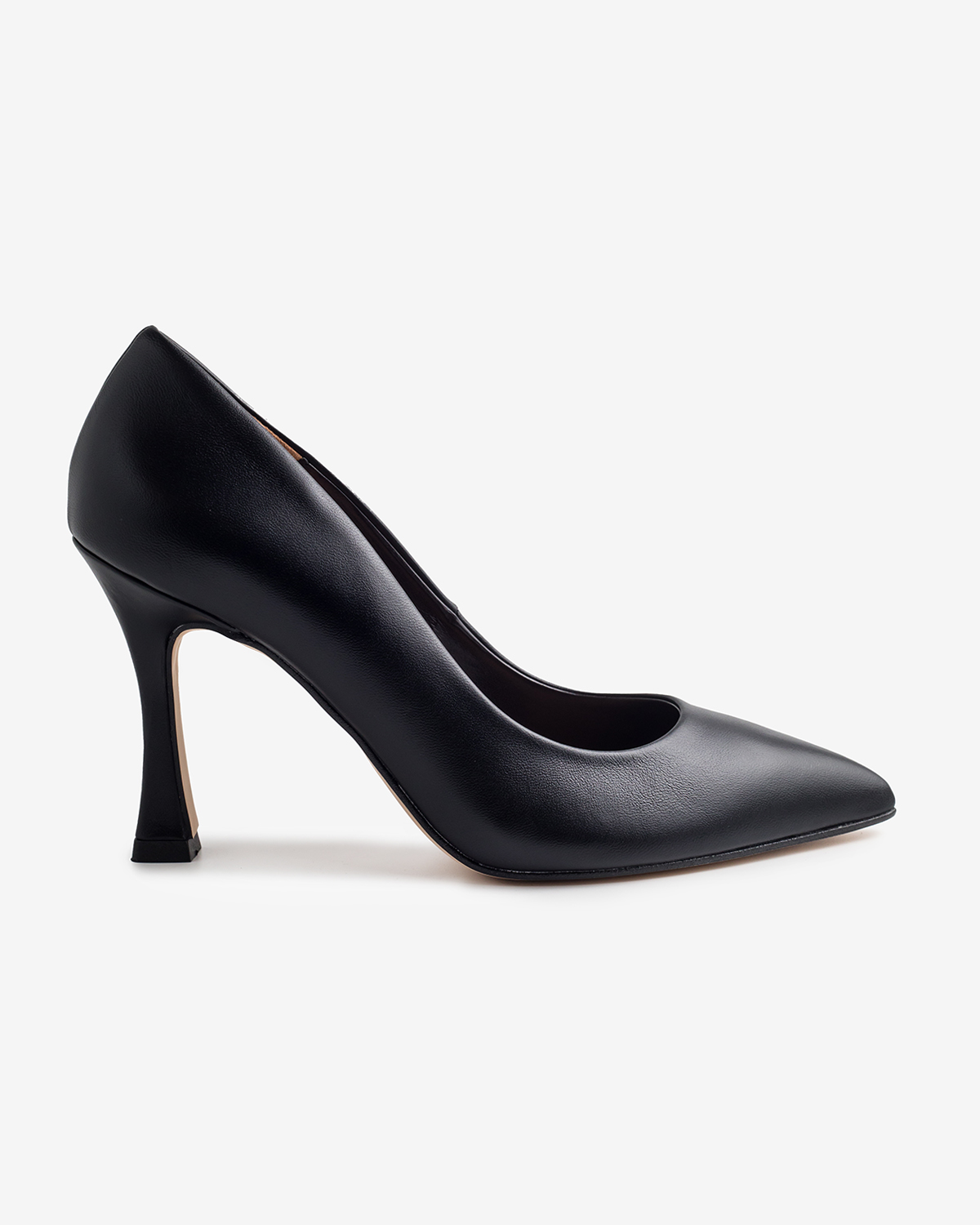 moustakis black leather bell pumps moustakis black leather bell pumps