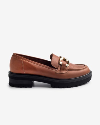 moustakis ταμπά δερμάτινα loafers