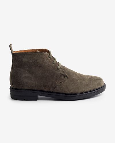 FENTINI λαδί suede μποτάκια
