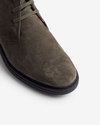 FENTINI λαδί suede μποτάκια