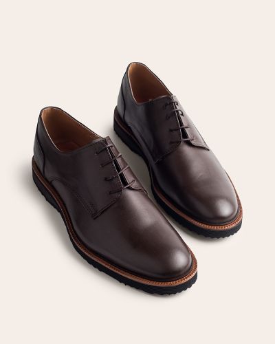 FENTINI καφέ δερμάτινα oxfords