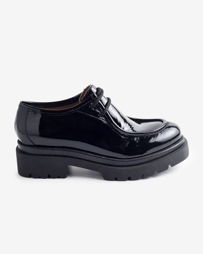 Paola Ferri μαύρα λουστρίνι oxfords