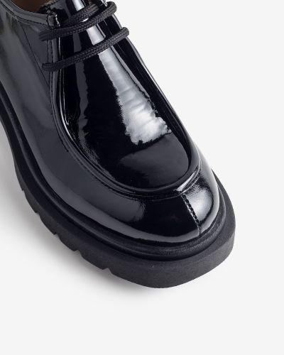 Paola Ferri μαύρα λουστρίνι oxfords