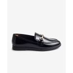 moustakis μαύρα δερμάτινα λουστρίνι loafers