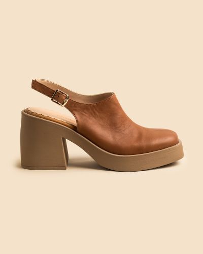 moustakis ταμπά δερμάτινα mules