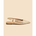 moustakis δίχρωμα δερμάτινα γοβάκια slingback